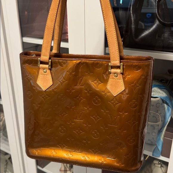 Louis Vuitton Brown Patent Leather Tote - Picture 7 of 16
